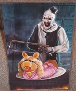 Terrifier Clown vs Miss Piggy Glossy Art Print 11 x 17 In Hard Plastic S... - £19.74 GBP