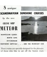 Scandinavian Sunshine Cruises 1955 Advertisement UK Import Bergen Line D... - €8,58 EUR