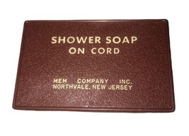 Shower Soap On Cord Mem Company Inc. Northvale, NJ Small Plastic Adverti... - $11.11 CAD
