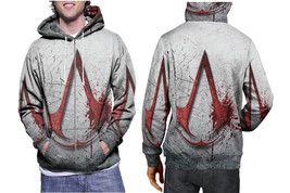 Assassin s Creed 67 White Men&#39;s Pullover Cotton Hoodie - £27.96 GBP