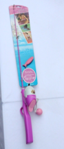 New DISNEY PRINCESS Shakespeare Fishing Rod &amp;Reel Combo w/ Lure Pink 2 1... - $21.46