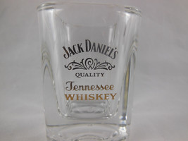 Jack Daniels Quality Tennessee Whiskey Square Shot Glass With Gold Lettering - £7.01 GBP