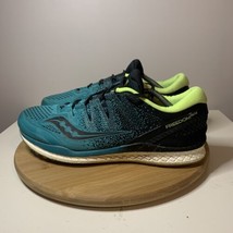 Saucony Freedom ISO 2 Mens Size 12.5 Running Shoes Teal Black Sneakers S20440-37 - £19.89 GBP