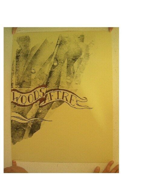 Woods Afire Poster Signed And Numbered By Artist Silkscreen - $36.12