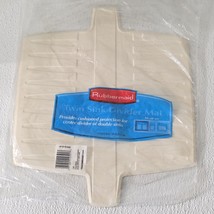 Vintage Rubbermaid Bisque Off White 1297 Twin Double Sink Divider Mat Pr... - $39.50