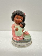 Avon Tender Memories Porcelain Figurine God Bless My Dolly  - $6.88