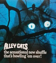 Alley Cats Arcade Flyer 1985 Original Shuffle Alley Bowler 8.5&quot; x 11&quot; Vintage - £12.30 GBP