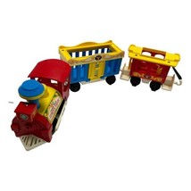 Fisher Price Circus Train 911 3 Cars Whistle Working 99 Vintage - £41.37 GBP