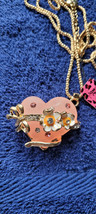 New Betsey Johnson Necklace Heart Flower Valentine Collectible Holiday Decorate - £11.98 GBP