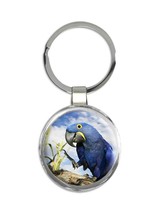 Blue Macaw : Gift Keychain Parrot Bird Animal Cute Tropical Florida Costa Rica - £6.27 GBP