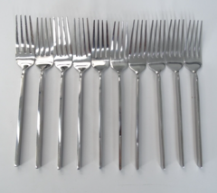 Towle 18/0 Stainless Briggs Living Collection Angled Flatware 10 Dinner ... - $28.45