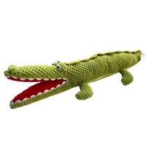 Crocodile Alligator Plush Pier 1 One Imports Green Stuffed Animal Toy 21&quot; - £14.96 GBP