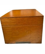 Vintage Wooden Wood One Drawer Library Bureau Index Card File Box  LB 8-... - $1,903.95 MXN