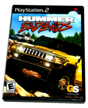 PS2 HUMMER BANDLANDS BY GS RATED E GAME DISC &amp; MANUAL IN ORIGINAL CASE C... - £4.17 GBP