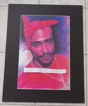 TUPAC SHAKUR PROFESSIONAL COLOR DRAWING WITH FRAME 16 X 20 INCHES!! - £25.45 GBP