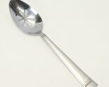 Wallace Leah Frost Pierced Slotted Serving Spoon 9 1/4" Stainless - $16.65