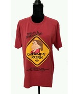 Ladies T Shirt, Grumpy Zone, Walt Disney World, L, 100% Cotton, Red/Gold - $19.68