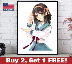 The Melancholy of Haruhi Suzumiya Poster 18&quot; x 24&quot; Print Anime Wall Art 4 - £10.54 GBP