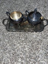 Vintage F.B. Rogers Silver Co. Trademark 1883 Sugar &amp; Creamer Bowls #237... - $16.20