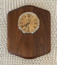 Vintage Danbury Clock Company Wall Decor Plaque Quartz Clock 10” Working - $33.87