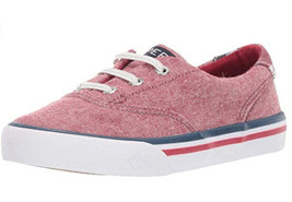 Sperry Juniors Striper Il Jr Sneakers Size 5.5 Color Red - £62.27 GBP