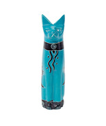 Home Décor Soapstone Sitting Cat - Turquoise - $19.65