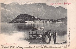 Lago Di Come Lombardy Italia ~Bellagio~ 1900s Foto Cartolina - £7.39 GBP