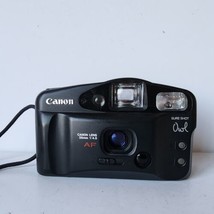 Canon Sure Shot Owl AF 35mm Camera Point &amp; Shoot Film Black Mechanically... - $18.69