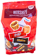 Hershey&#39;s Minis Variety Pack Chocolate Candy 220 Pcs EXP 01/2026 - $33.14