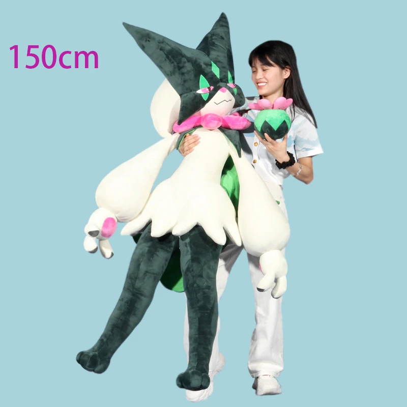 150m Pokemon Meowscarada Cute Cartoon DIY Self-Made Sprigatito Large Plush Doll - £388.68 GBP
