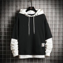 Street fashion harajuku hoodies patchwork punk style long sleeve hooded sweatshirts men thumb200