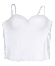 MSRP $129 Valmont White Microfiber Bustier White Size 44B NWOT - $44.90