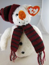 Snowman Ty Beanie Babies Christmas 8&quot; Snow Man Mint With Tag 2000 - $7.12