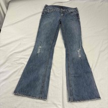 Silver Jeans Womens Flared Jeans Distressed Blue Pockets W30 L25 - $29.70