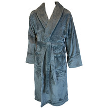 Terrytown Tahoe Microfleece Shawl Collar Robe Grey - £62.84 GBP