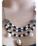 Skull Layered Necklace - $23.15 CAD
