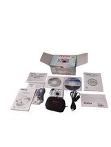 Pentax Optio S55 5.0MP Compact Digital Camera Silver- Box, Manuals, CDs ... - $49.78