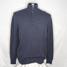 Men&#39;s Sweaters Prince &amp; Fox Men&#39;s 1/4 Zip Sweater Blue XXL - $14.25