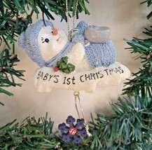 Encore Snow Buddies Baby&#39;s 1st Christmas 2001 Ornament Tree Holiday 97501 VTG - £9.86 GBP