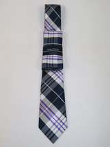 Men's  Nautica Tie and Hankie Set Woven Silky Feel #Nautica-2 Lavender image 4