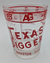 Vintage Texas Jigger Whiskey Glass Houston, Texas - £12.58 GBP