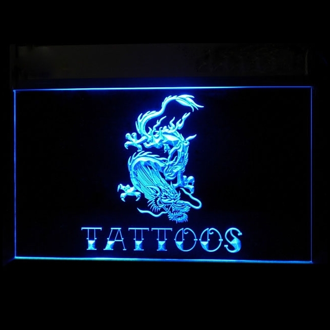 100082B Tattoo Gun Tools Design Lizard Thorns Skeleton Artistic LED Ligh... - $21.99