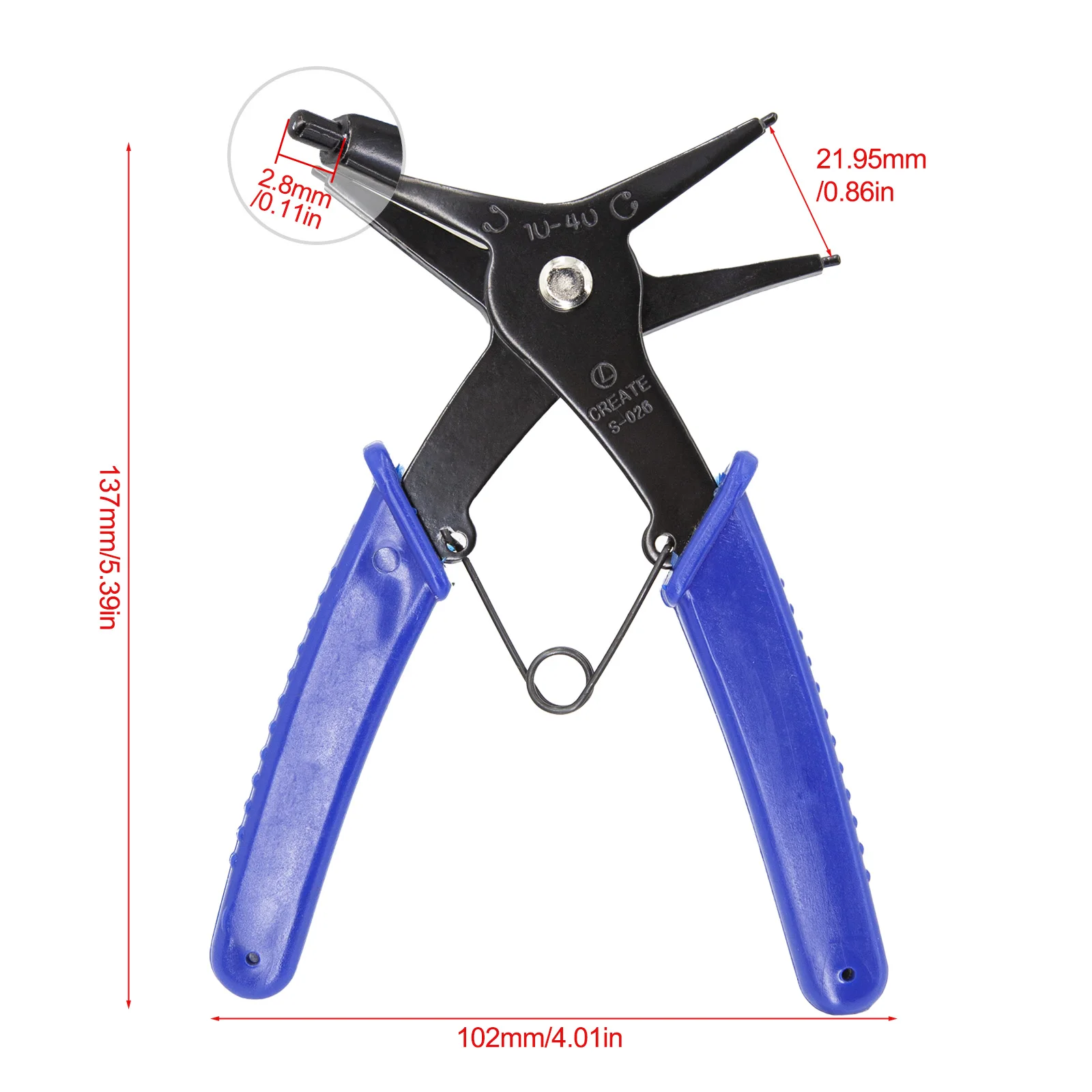 2-in-1 Snap Ring Pliers for Internal and External Snap Rings - £17.53 GBP