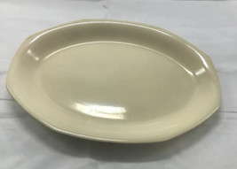 Harlequin By Homer Laughlin 14” Oval Pastel Yellow Platter Serving Plate Tray - £17.52 GBP