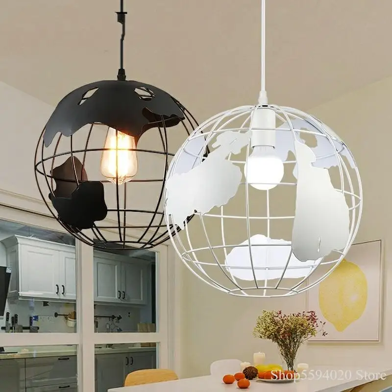   Earth Lustre Pendant Lights Creative Led Dining Room Hanglamp Loft Industrial  - £163.31 GBP
