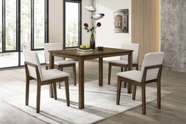 Vernazza in Dark Walnut Finish 5-Piece Modern Dining Set - £710.51 GBP