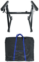 Rockville Z40W Z-Style Keyboard Stand+Wheels+Bag Fits Roland FA-08 - £87.81 GBP