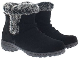 New in Box Khombu Women&#39;s Brown or Black Suede Lisa All Weather Winter B... - £14.99 GBP+