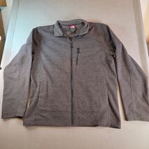 The North Face Men’s L Gray Full Zip Fleece Jacket Lightweight Polyester - $34.99