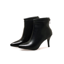  sales winter black green women ankle dress boots beige lady party shoes stiletto heels thumb200
